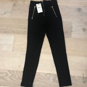 Zara leggings with zipper